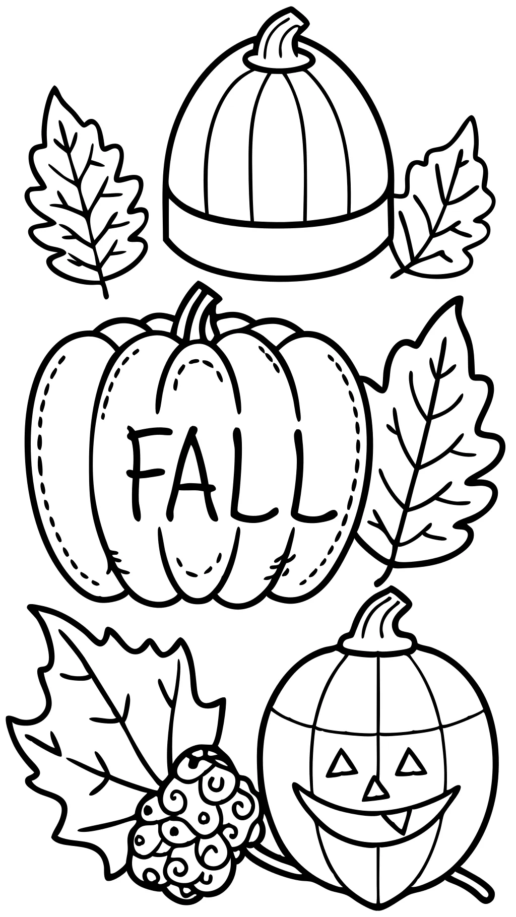 fall coloring pages free